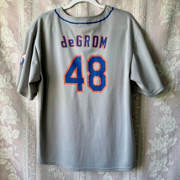 Men's Blue and Grey New York Mets Baseball Jersey - Picture 3 of 4